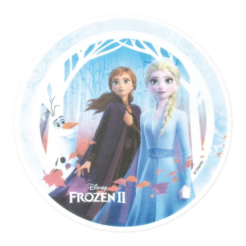 Décoration De Gâteau Comestible Reine Des Neiges - Disque Azyme Imprimé Diamètre 20 Cm - Personnage Elsa, Pour Toutes Occasions