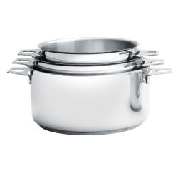 DE BUYER Casserole AFFINITY Tout Inox 16 cm - Casserole Inox Tous Feux -  FRAISE DES BOIS