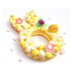 Gâteau Tête de Lapin décoré