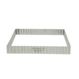 Cercle à tarte perforé carré bord droit