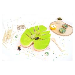 Gâteau réalisé avec le découpoir Feuille Tropicale XXL