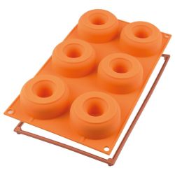 Moule 6 donuts en silicone