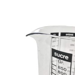 Verre doseur 1 litre avec bec verseur