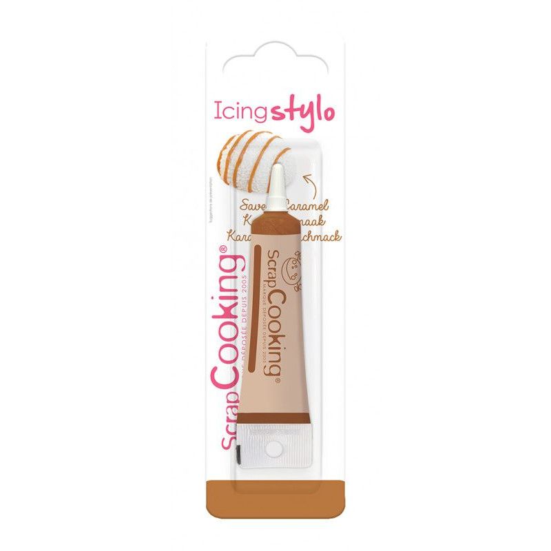 Stylo de glaçage Marron goût Caramel - 20 g