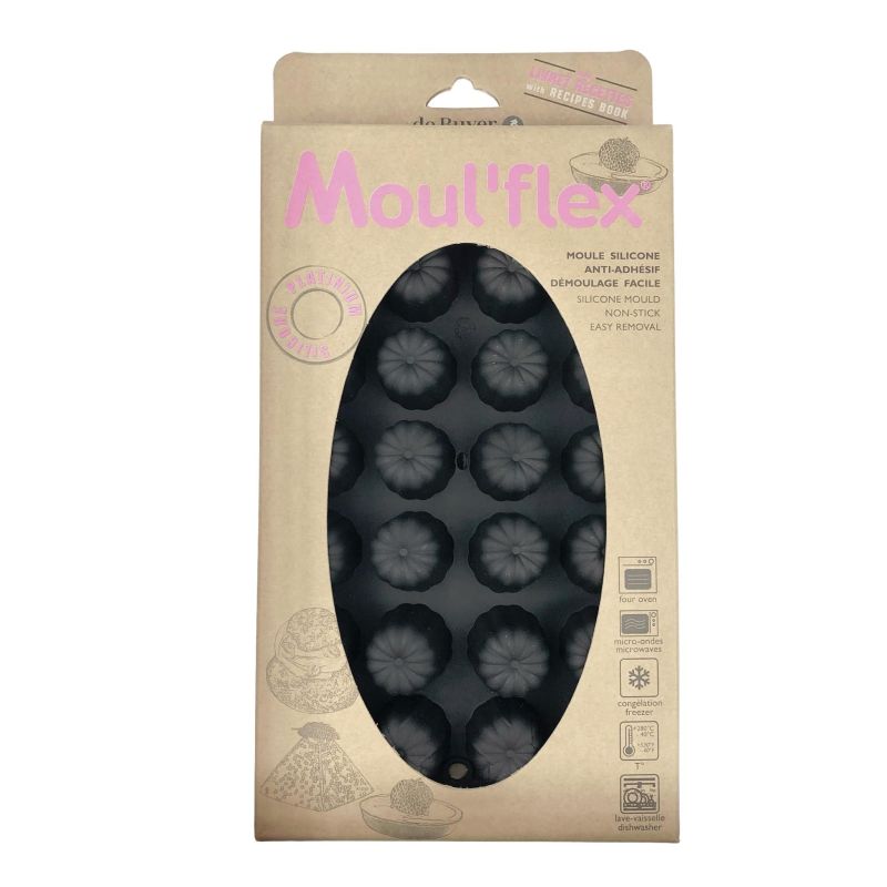 De Buyer Moul'flex silicone, vassoio con 25 mini-stampi, L 30 cm, 1976.02