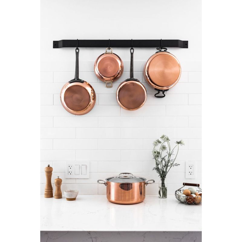 Poêle Profonde Homiu 4 En 1 – Cuivre – Avec Panier Et Couvercle Verre – Induction