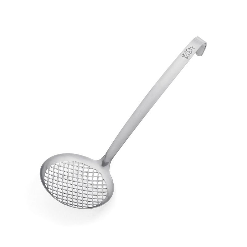 Cuillère écumoire, Écumoire de cuisine robuste en acier inoxydable 304 à  long manche, Louche à soupe, écumoire à fente, ustensiles de cuisine,  cuillère à louche pour la cuisson et la friture Caira 