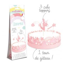 Gâteau Licorne : coffret de décorations