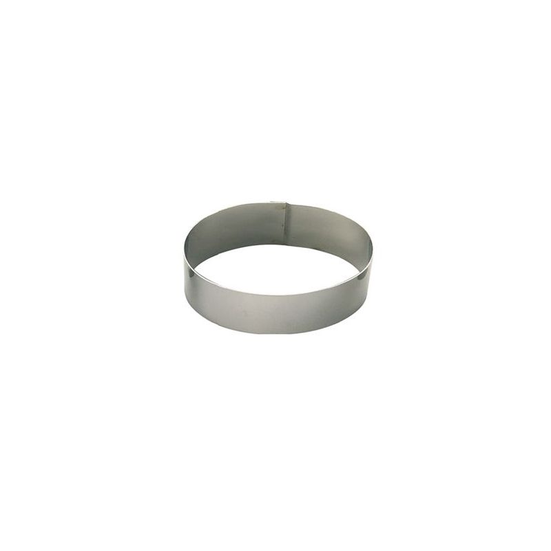 Cercle à gâteau ovale en inox - Ht 4,5cm - Cercle à patisserie