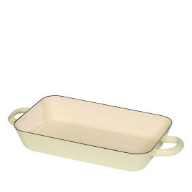 Blanc rectangulaire cuisson plat 18 cm blanc céramique cuisson plat à lasagne plat