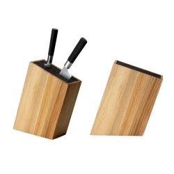 Bloc couteaux de cuisine incliné bois de chêne