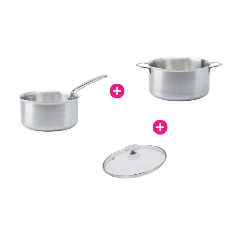 Acheter set de 3 casseroles Alchimy en inox de De Buyer