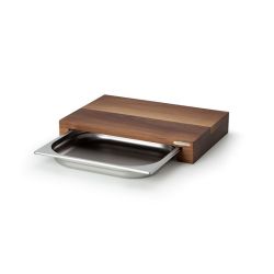 Planche en bois de noyer avec un tiroir
