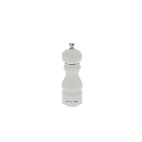 Moulin à sel en bois blanc mat RUMBA De Buyer