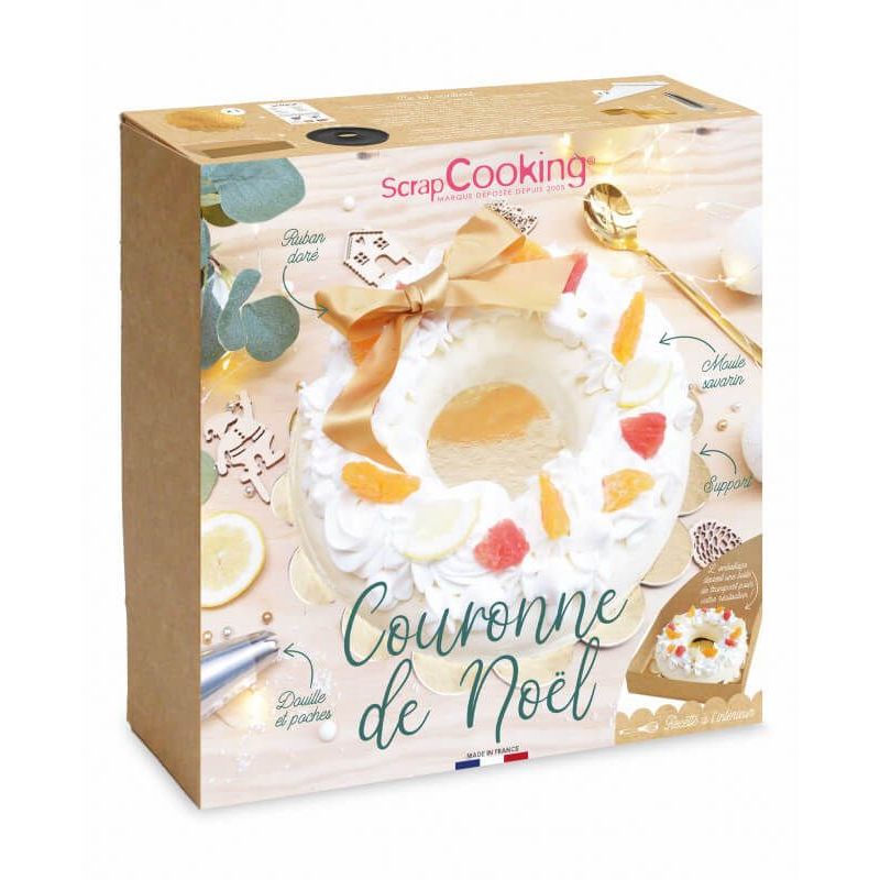 Kit moule bûche village de Noël - ScrapCooking