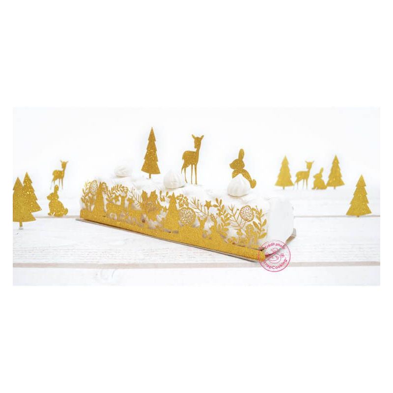 Embout de bûche en bois Forêt Enchantée x2 - ScrapCooking - MaSpatule