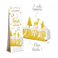 Kit décoration bûche "Forêt enchantée"