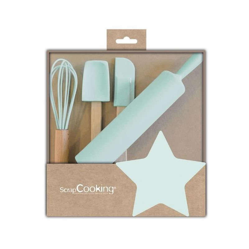 Kit pâtisserie enfants 4 ustensiles - ScrapCooking - Kit pâtisserie enfant