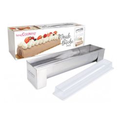 Kit moule à bûche en inox et insert SCRAPCOOKING