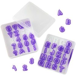 Emporte-pièces alphabet et chiffres
