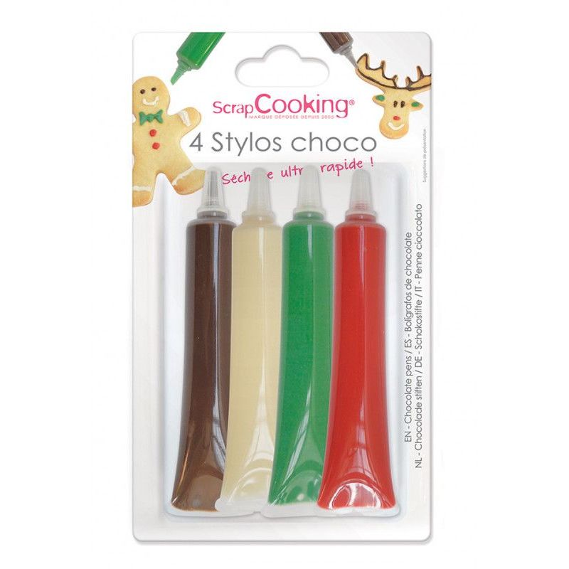 4 stylos goût choco