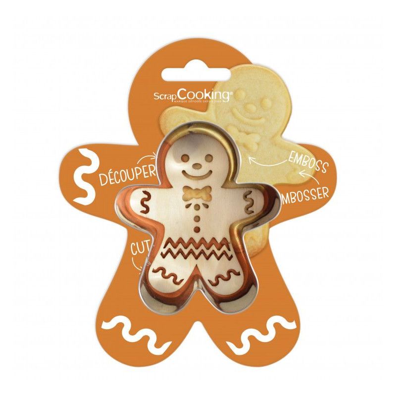 Kit découpoir + embosseur bonhomme de pain d’épices ScrapCooking