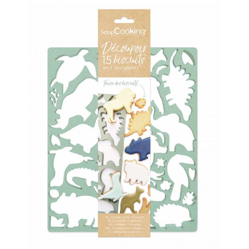 Plaque découpoir multi animaux