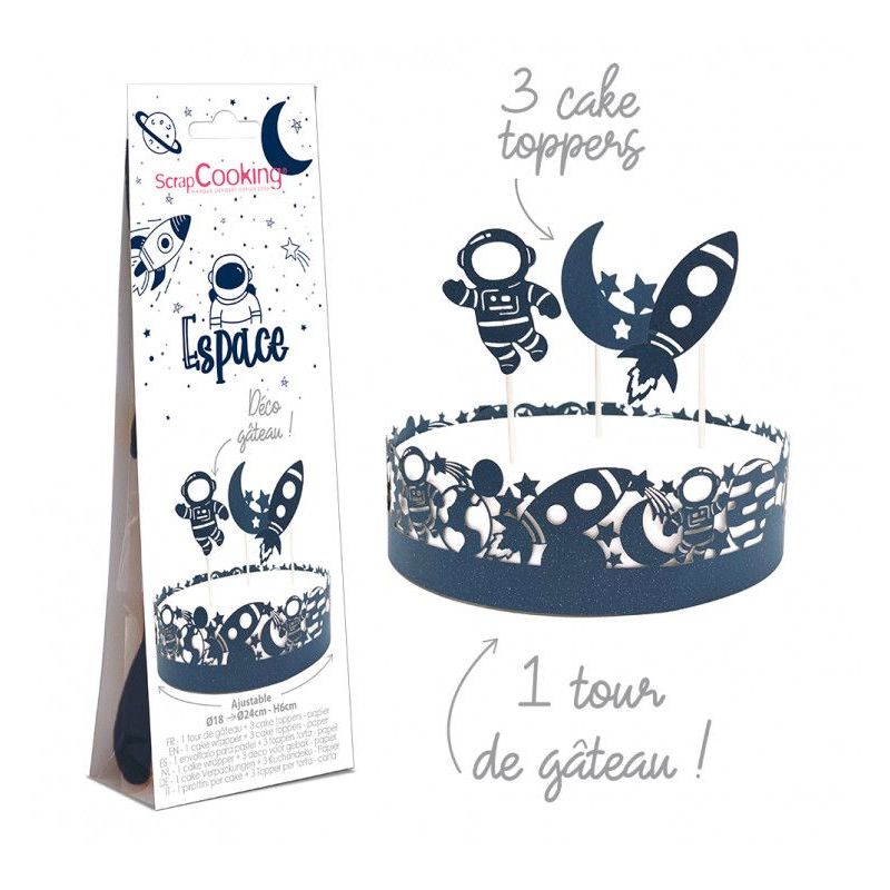 Kit déco gâteau « Espace » ScrapCooking