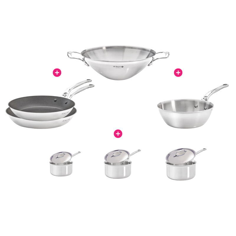 DE BUYER Casserole AFFINITY Tout Inox 16 cm - Casserole Inox Tous