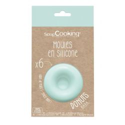 6 moules donuts silicone