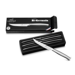 Coffret 6 couteaux à steak lame lisse 11cm ST GERMAIN