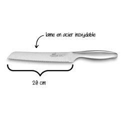 Couteau à pain en acier inoxydable