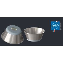 Bassine Conique Inox Fond Silicone Graduée