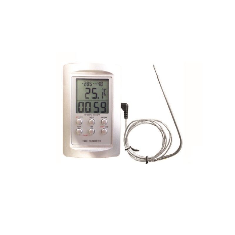 Dww-thermometre Four Thermometre De Cuisine Numrique Avec 2 Sonde  Temperature Pour Four Gril Cuisson Patisserie Thermometre Alimentaire Avec  Rtroclair