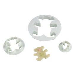 4 Emportes pièces plastique ourson