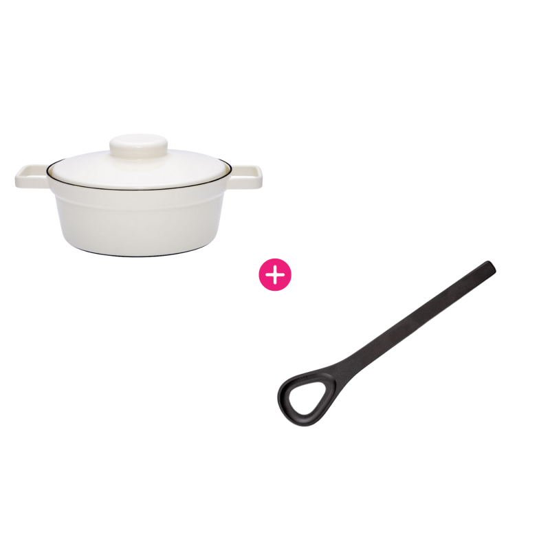 Pack cocotte ⌀24cm et cuillère à risotto