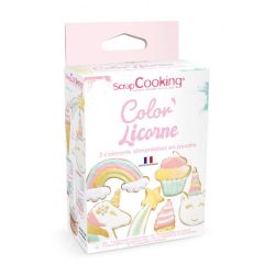 Coffret 3 colorants licorne