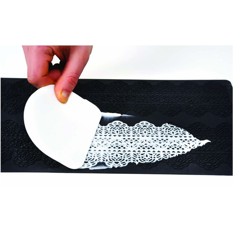 Tapis De Dentelle Fondant , Moule D'impression Artisanale De Sucre Gateau Comestible Cuisine Moleculaire Decoration Feuille De Chataignier 2 Trous