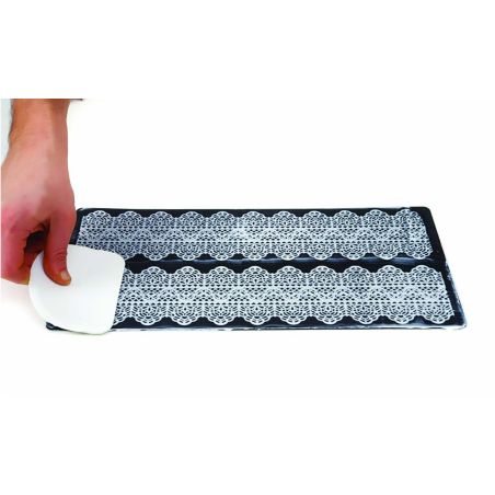 5 Tapis En Silicone Dentelle Pour Décorations Pâtisserie - Motifs Fleurs & Feuilles