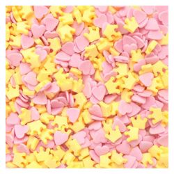 Décors sucrés couronne et coeur