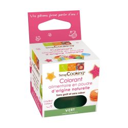 Colorant comestible d'origine naturelle vert