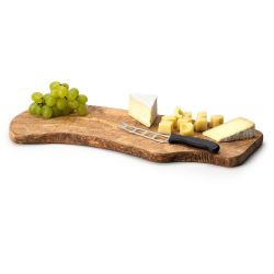 Planche de présentation fromage en olivier