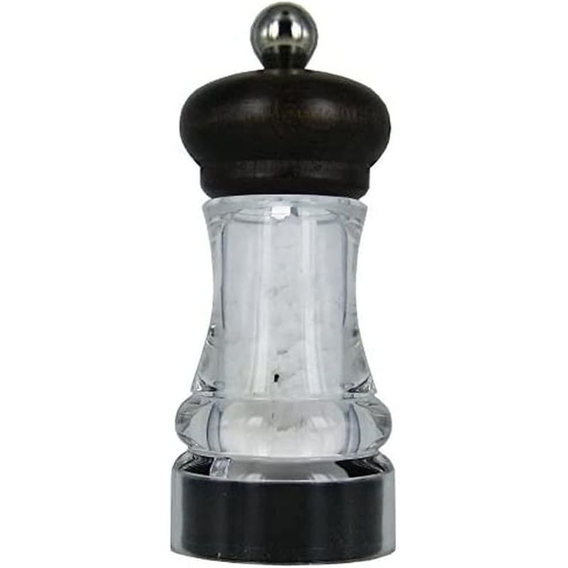 moulins rechargeable gros sel gemme + poivre grain dans moulin en verre  rechargeable.