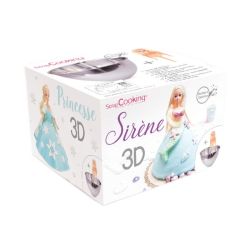 Kit enfant pour gâteau en princesse et sirène