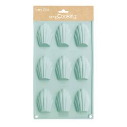 Moule en silicone pour 9 madeleines