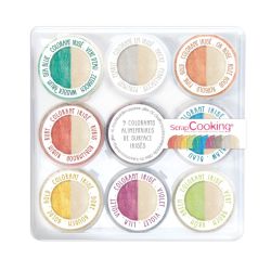 Coffret de 9 colorants irisés