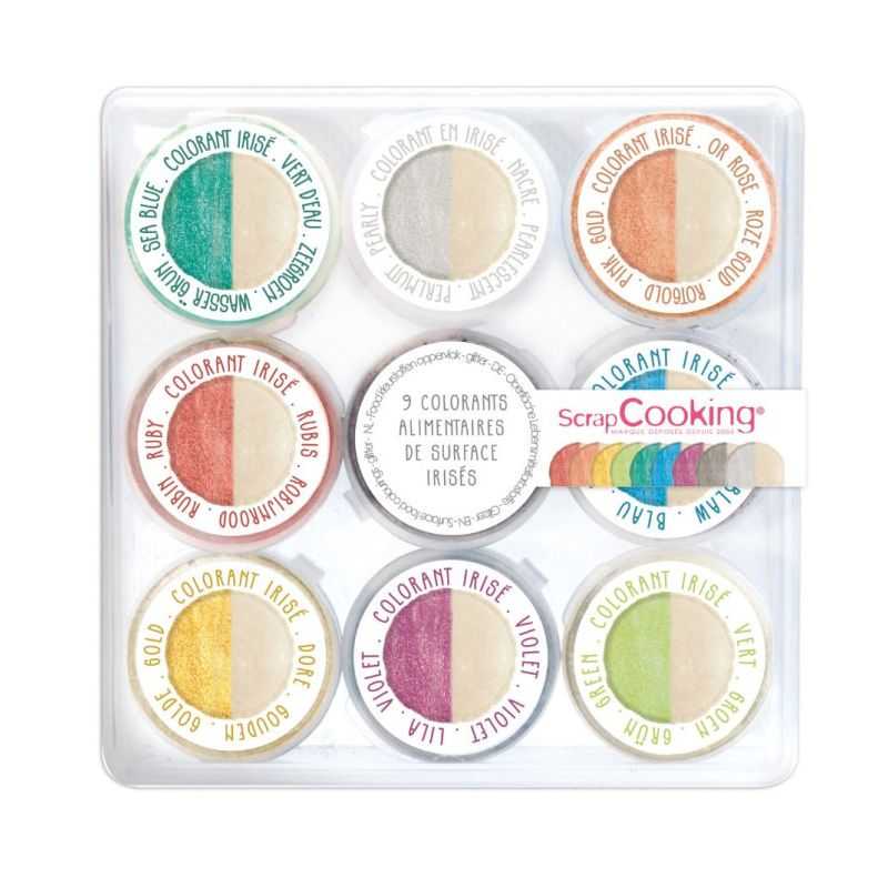 Coffret de 9 colorants irisés