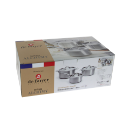 Set de 3 casseroles inox