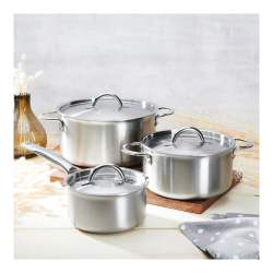 Casseroles de qualité supérieure en inox