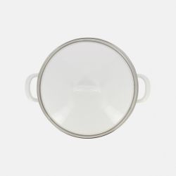 Marmite émail blanc